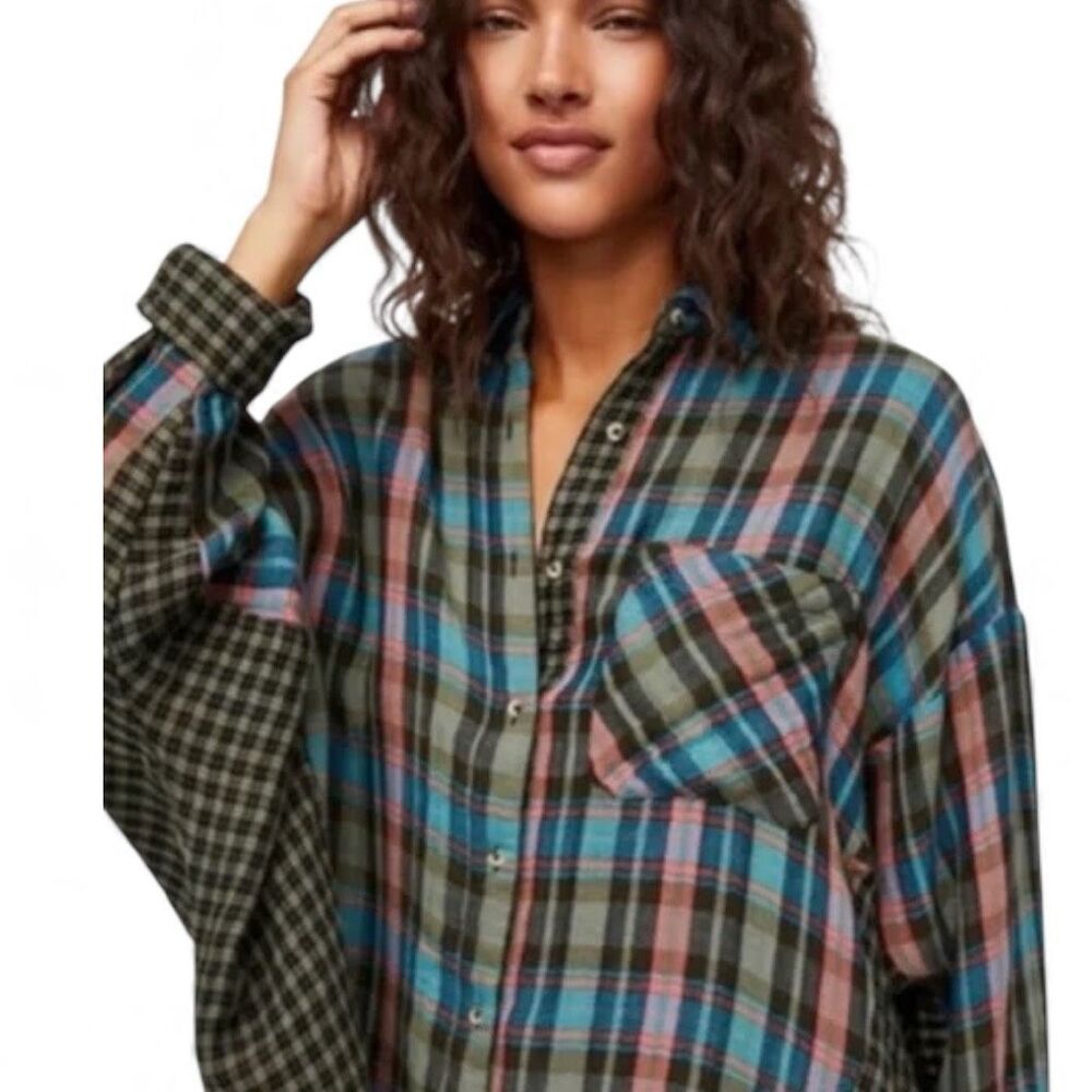 Free People One Of The Guys Button Down Shirt